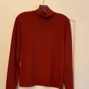 Men's Red Turtleneck Sweater